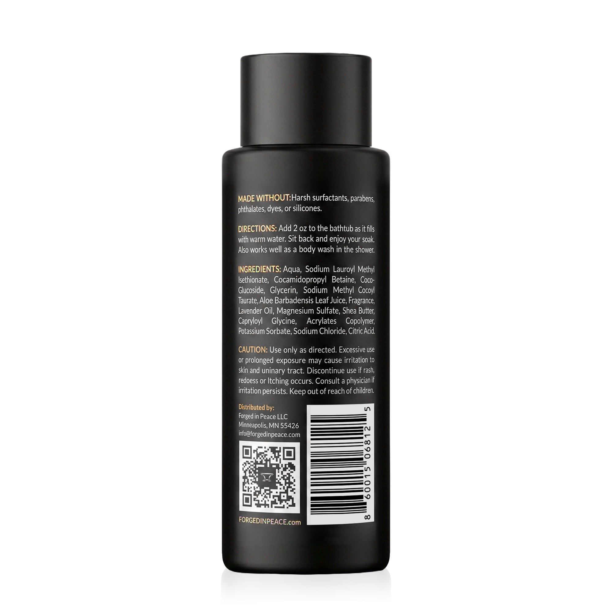 Men's Bubble Bath with Epsom Salt & Aloe