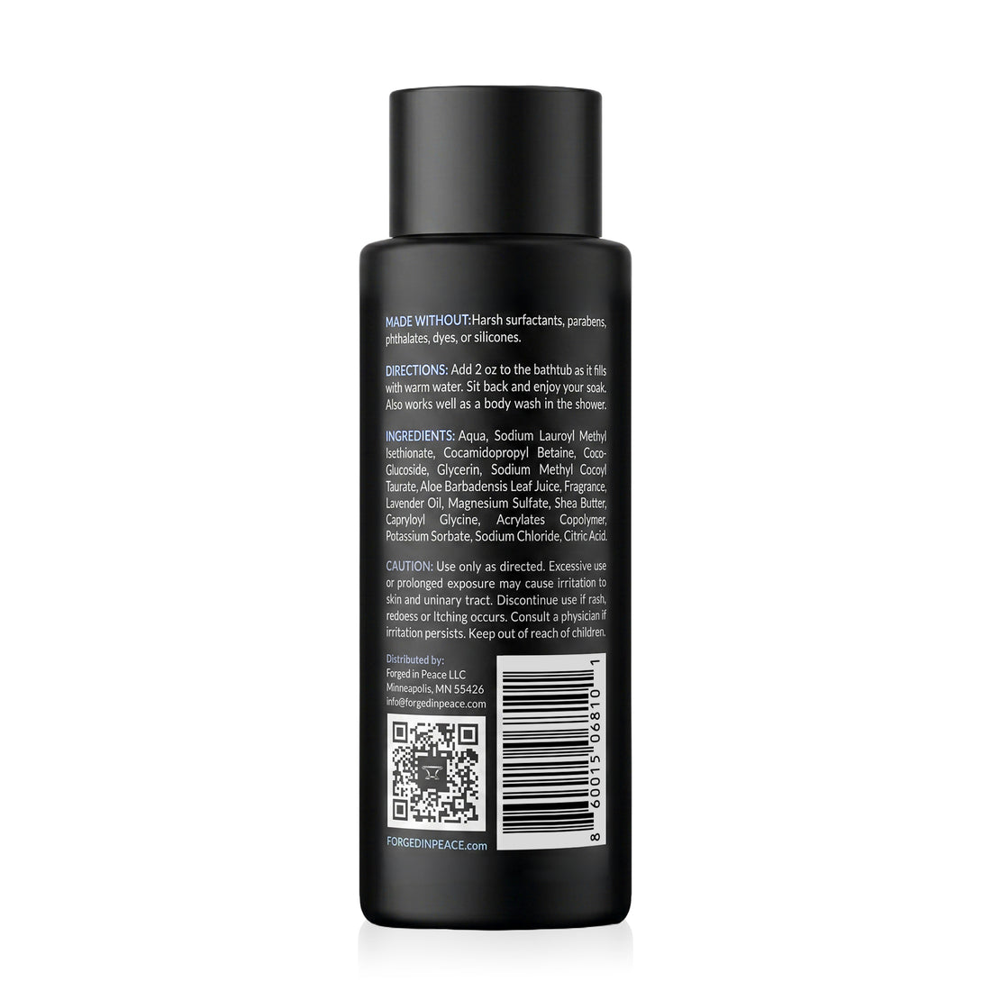 Men's Bubble Bath with Epsom Salt & Aloe