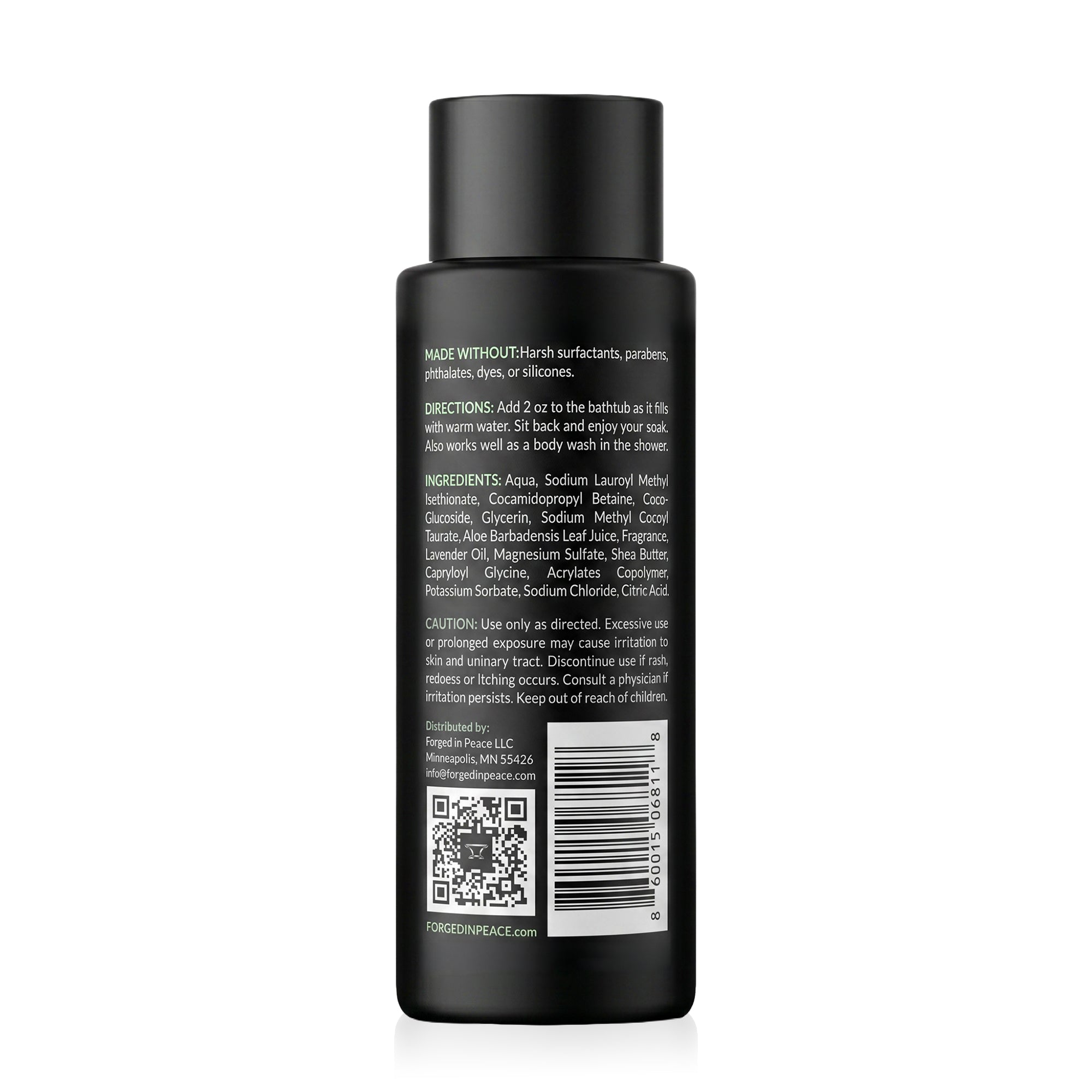 Men's Bubble Bath with Epsom Salt & Aloe
