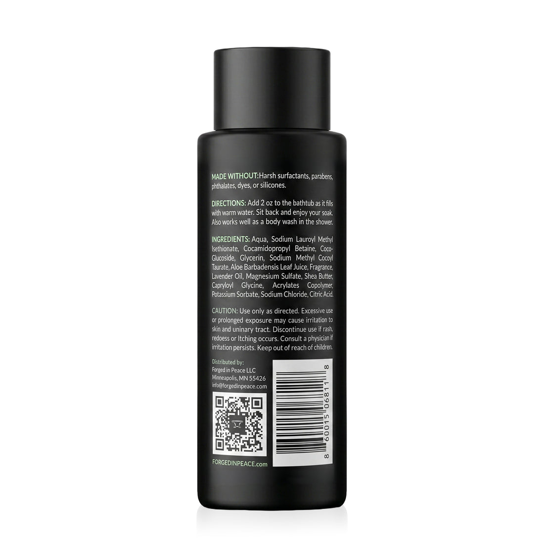 Men's Bubble Bath with Epsom Salt & Aloe