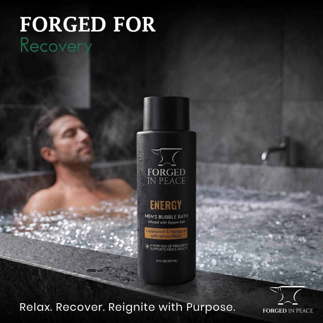 Men's Bubble Bath with Epsom Salt & Aloe