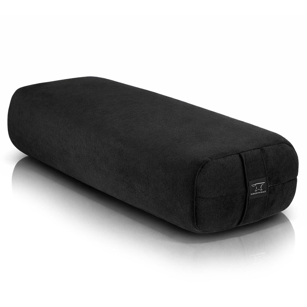 Men’s Yoga Bolster – Premium Support Cushion for Yoga, Meditation, and Restoration, Black