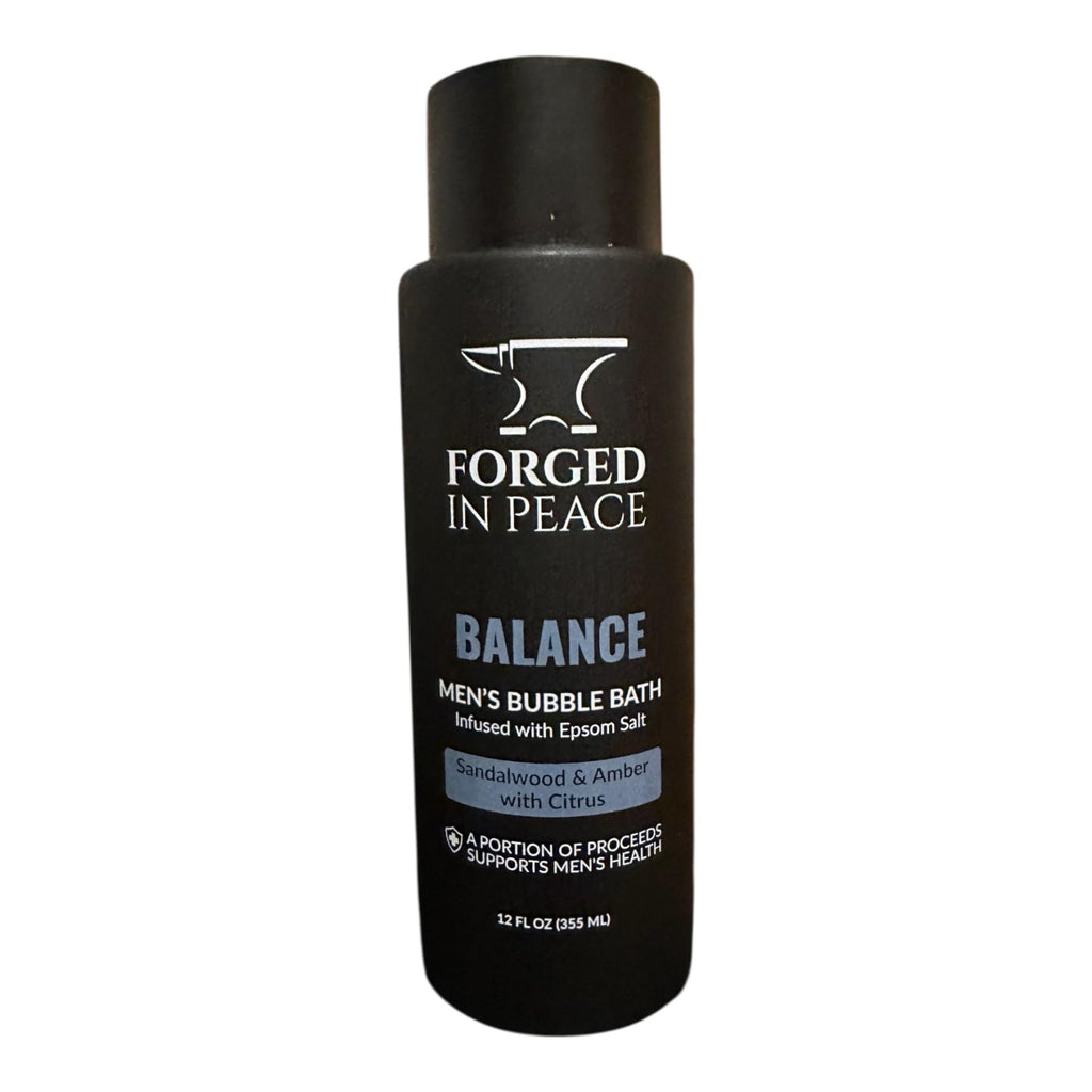 Forged In Peace Men’s Bubble Bath with Epsom Salt & Aloe Vera 12 Fl Oz