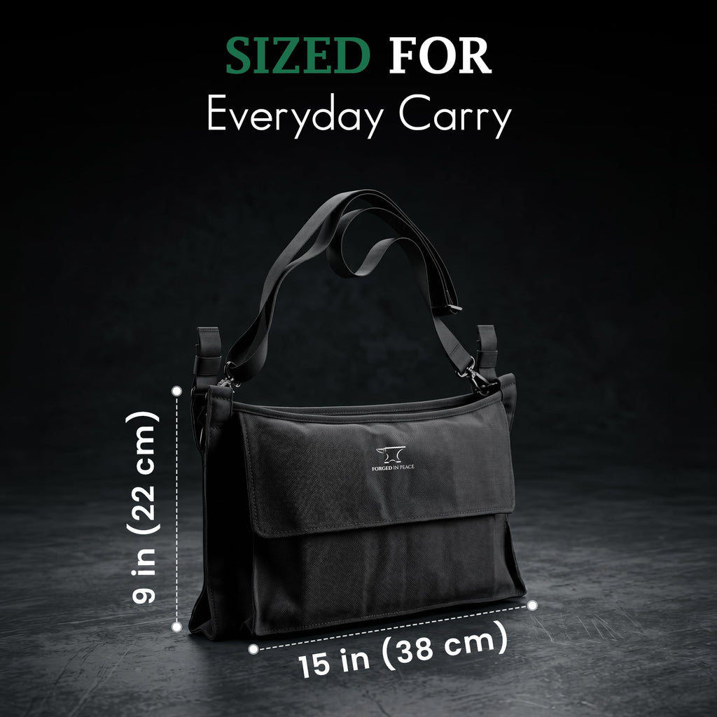 Men’s Yoga Mat Bag – Heavy-Duty Carrier with Extra Storage for Gear & Accessories, Black