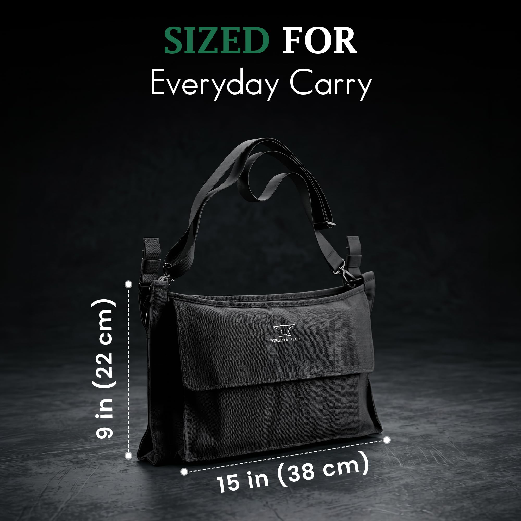 Men’s Yoga Mat Bag – Heavy-Duty Carrier with Extra Storage for Gear & Accessories, Black