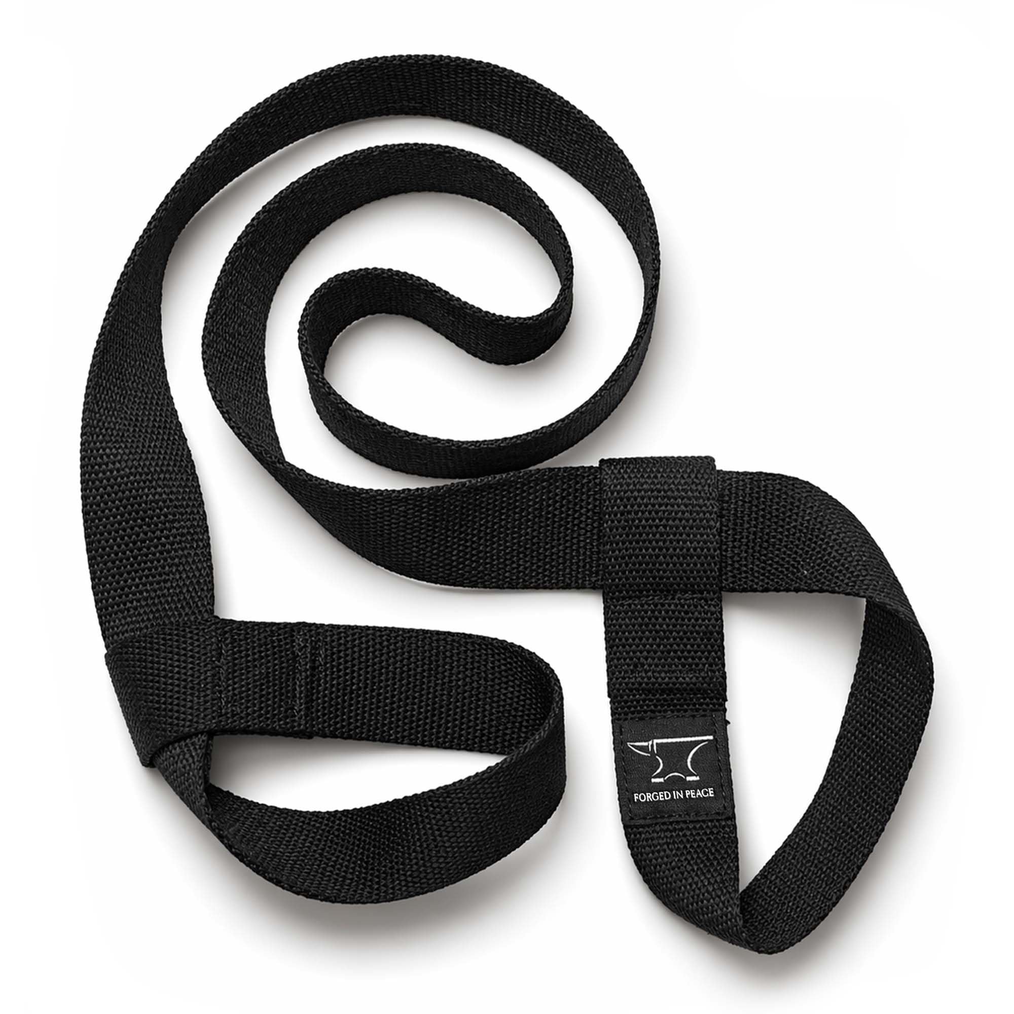 Men’s Yoga Strap – Adjustable Mat Carrier & Stretching Strap for Yoga, Pilates, and Fitness, Black