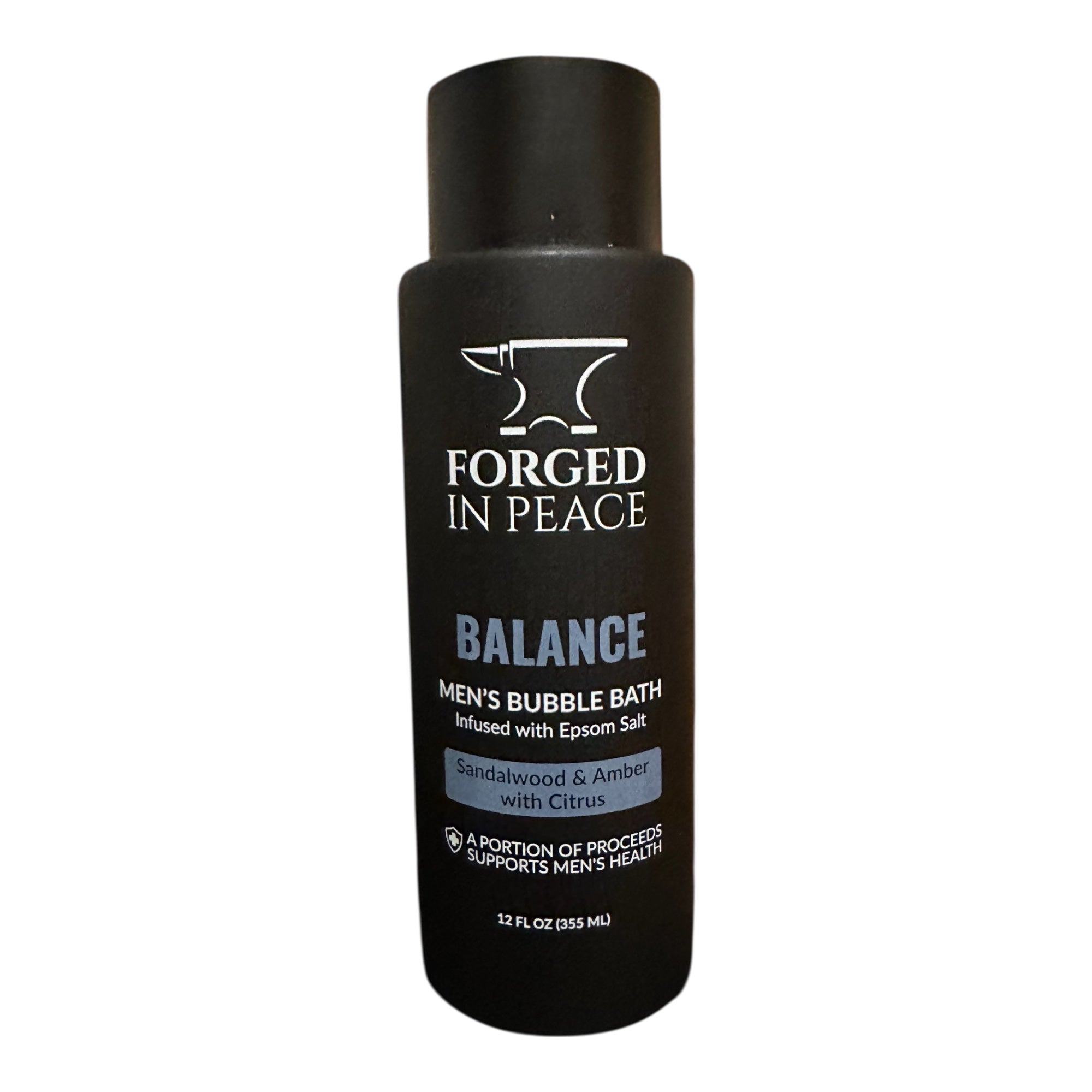 Men's Bubble Bath with Epsom Salt - Balance (Sandalwood & Amber with Citrus)