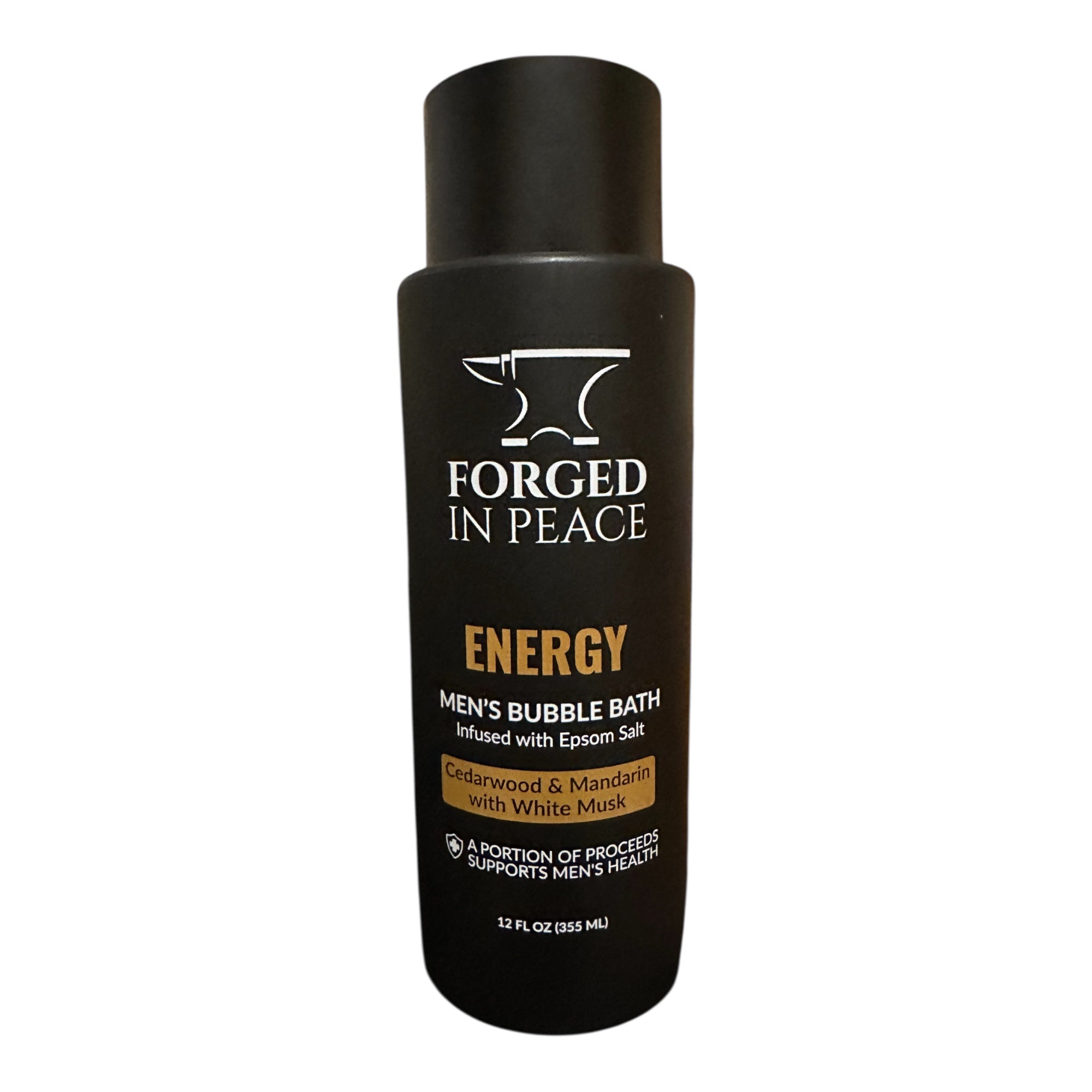 Men's Bubble Bath with Epsom Salt - Energy (Cedarwood & Mandarin with White Musk)